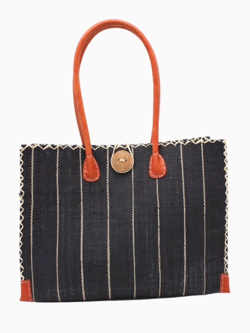 NWT Shebobo Zafran Pinstripe Bag Black